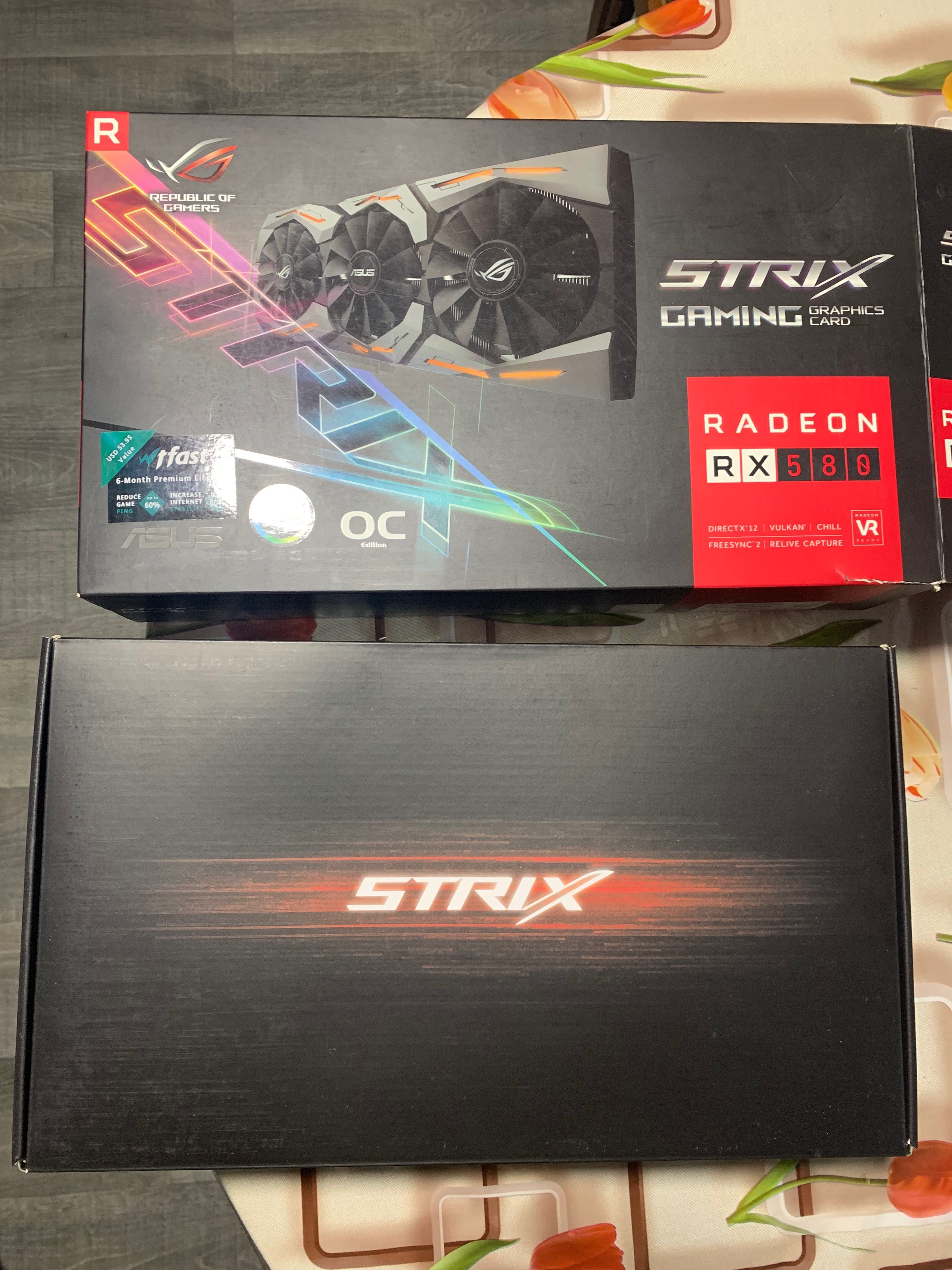 Asus ROG Strix RX 580 8 ГБ — як нова, з коробкою та чеками