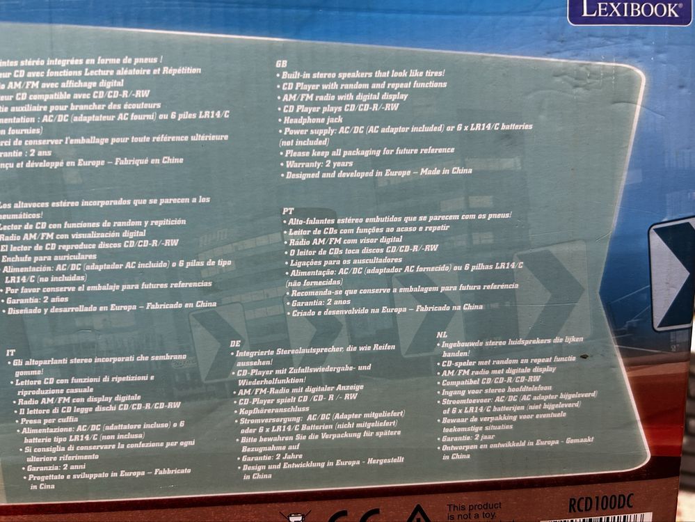 Leitor Cd Lexibook