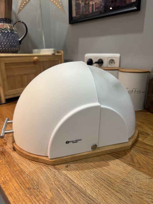 Biały chlebak bambus edel hoff swiss