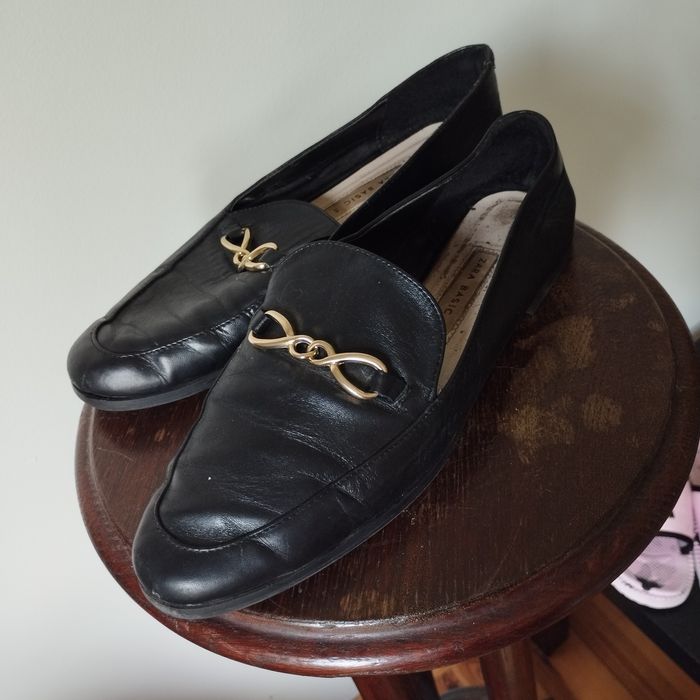 Mokasyny Zara ze skóry