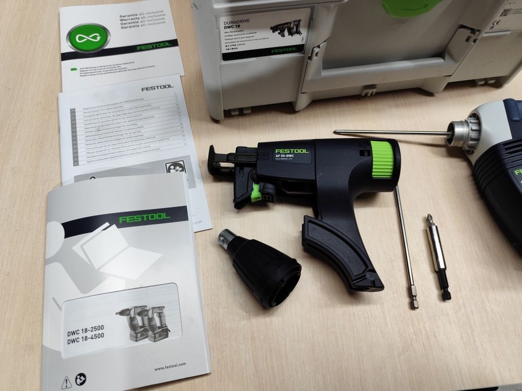 Festool DWC 18-2500 акумуляторний безщітковий шуруповерт стрічковий