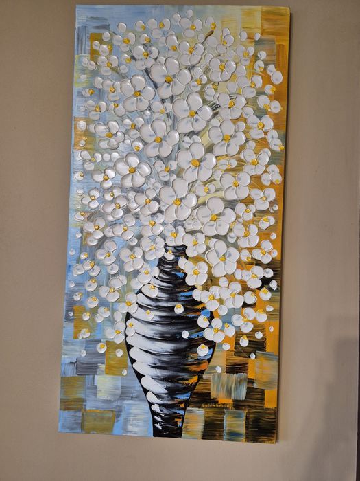 Obraz kwiaty w wazonie