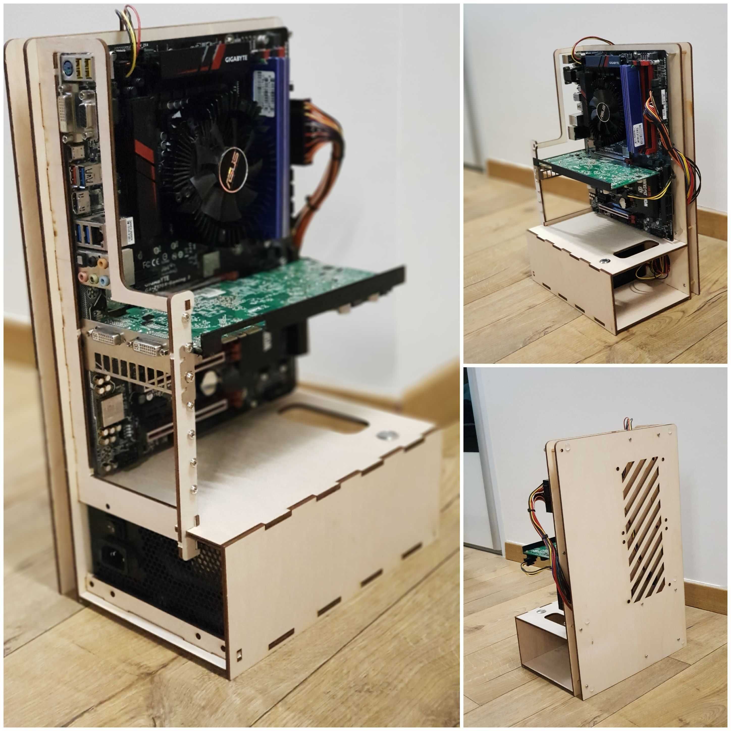 Otwarta obudowa PC - Wood Open PC