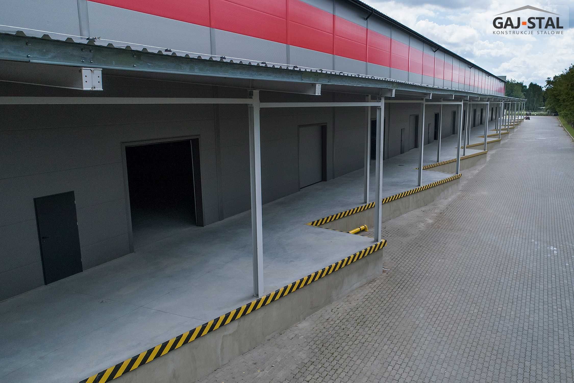 Magazyn logistyczny przeładunkowy 5000 m2 Gaj-Stal budowa