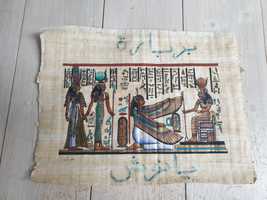 Obraz obrazek egispki pamiątka z Egiptu na papirusie