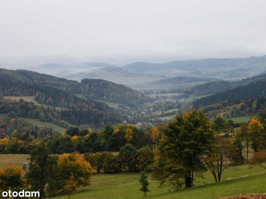 Działka w górach z niezwykłym widokiem,  oraz pozwoleniem na budowę