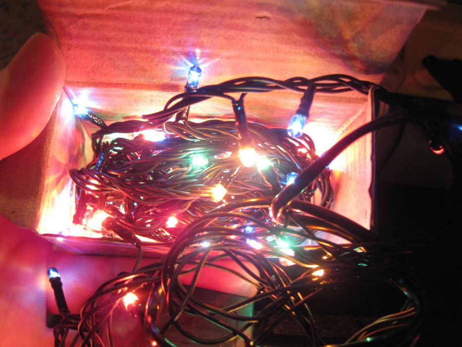 Гирлянда разноцветная много режимов, 4 метра, на ёлку и т.д.