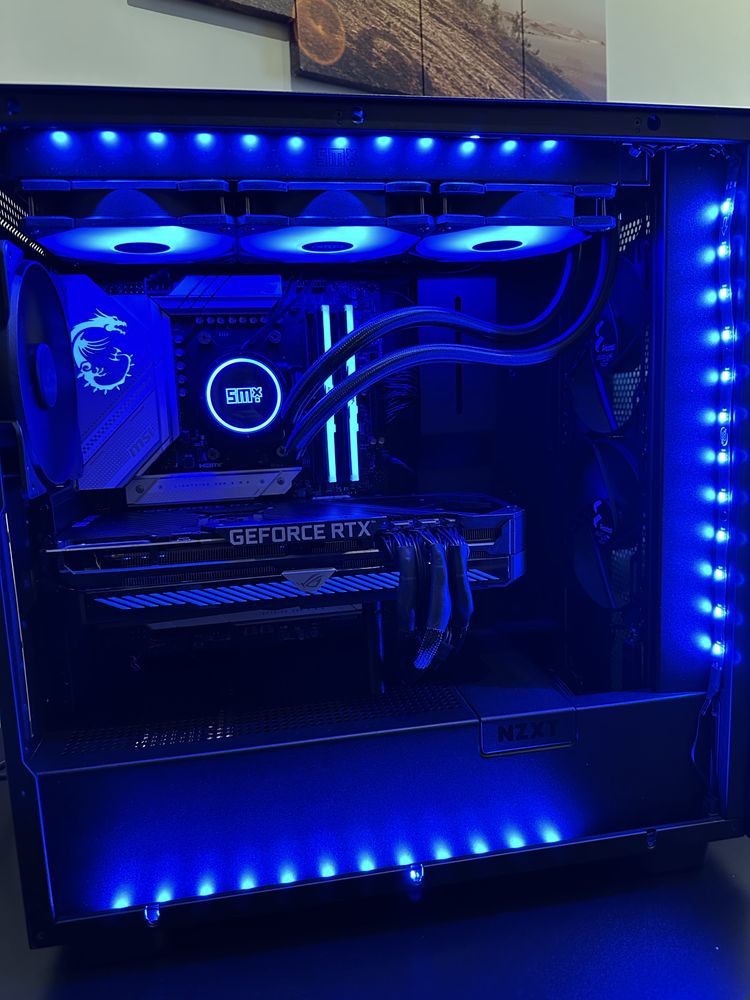 Komputer gamingowy RTX 3070TI RYZEN 5 9600x MSI MAG B650 RAM 32GB DDR5