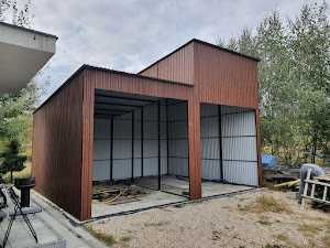 Garaże blaszane, blaszak, konstrukcja stalowa, magazynek 3x5, ocynk