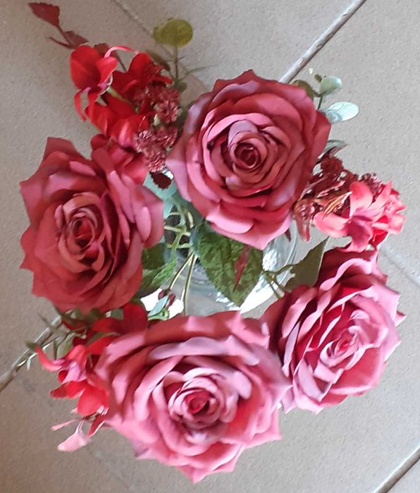 Róże bukiet sztuczny