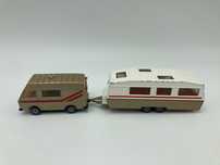 Siku No. 2518 Camper with Caravan 1/55 Volkswagen LT 28
