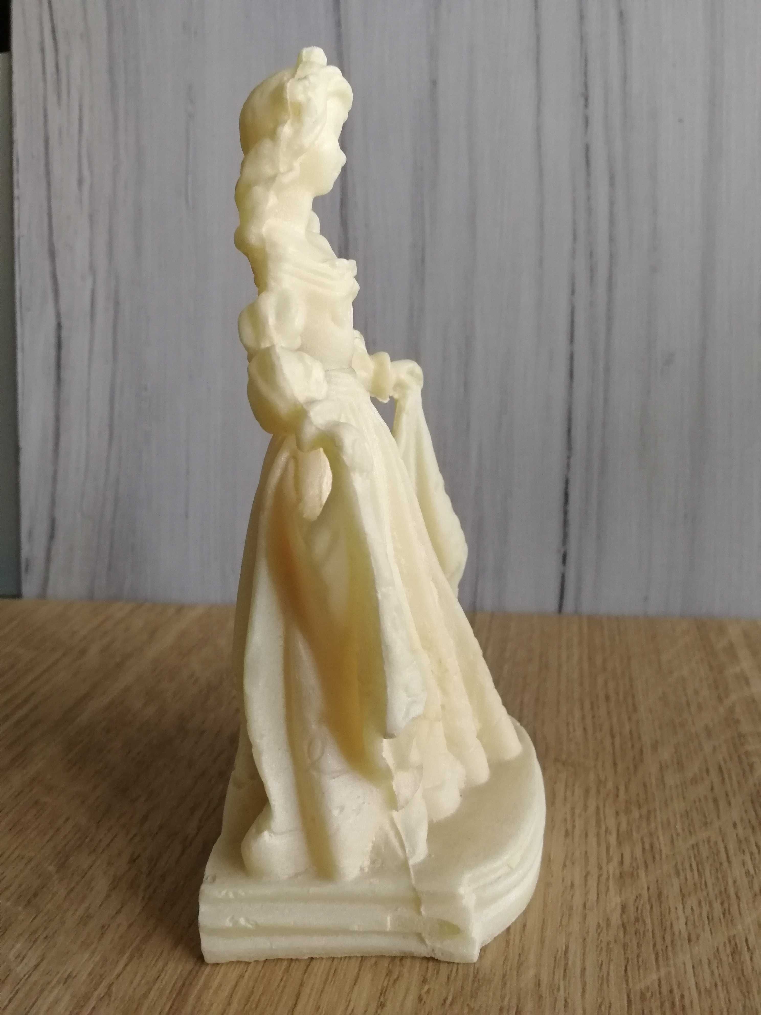 Figurka księżniczki w kolorze alabastrowym, 15 cm