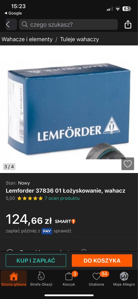 Łożysko Lemforder