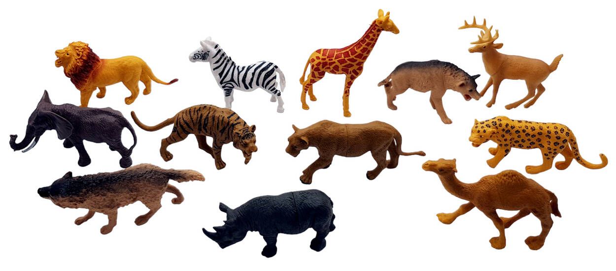 Dzikie Zwierzęta Safari Figurki Wild Duży Zestaw