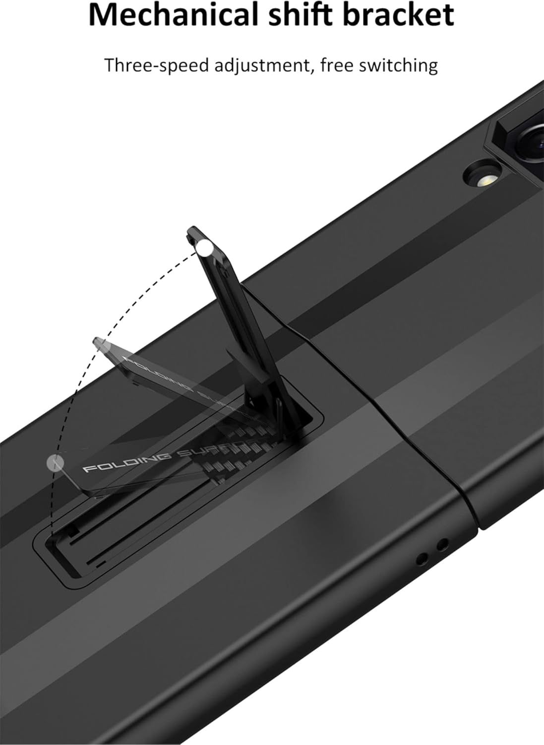 Etui z Zawiasem i Podstawką do Samsung Galaxy Z Flip 4 5G zielone