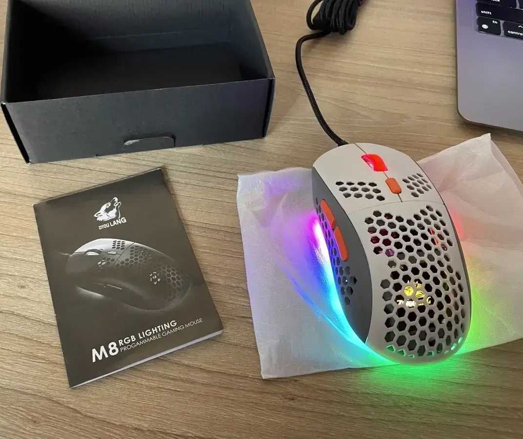 Мышка игровая M8 RGB игровая с подсветкой мишка компьютерная мышь