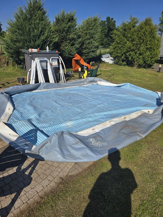 Basen 427x427x107 drabinka+filtr piaskowy