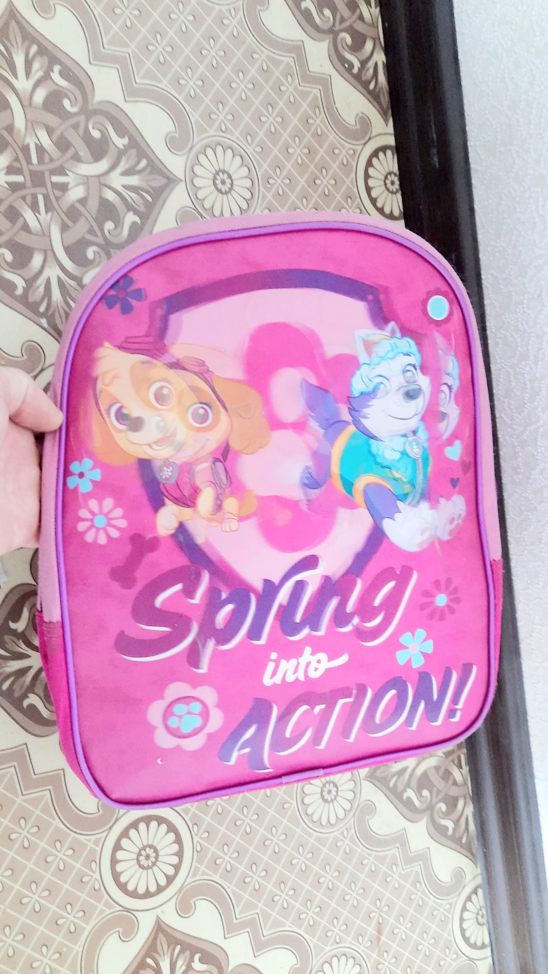 Детский розовый рюкзак для девочки