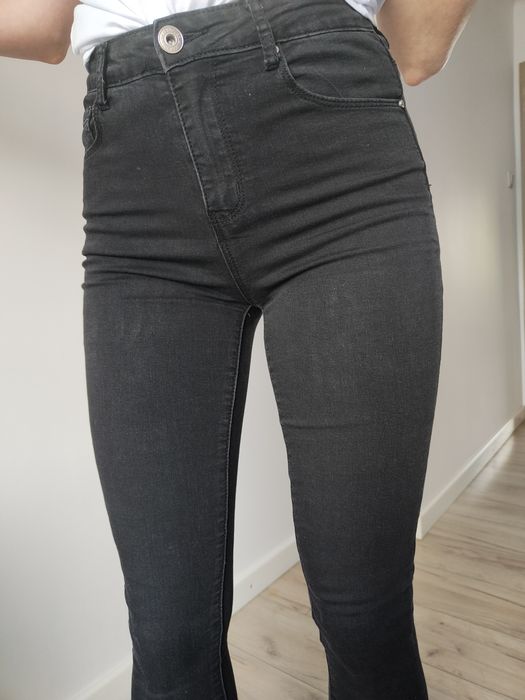 Goodies czarne rurki z koronką w nogawce XS