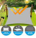 Toldo vela de sombra retangular 2 x 3 m