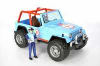 BRUDER zabawki auto Jeep Cross z ludzikiem w zestawie
