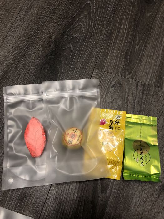 Дегустаційний набір китайського чаю шу пуер улун дахунпао тегуанінь