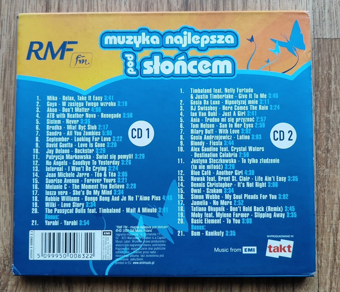 Sprzdem płytę CD RMF FM  najlepsza muzyka pod słońcem