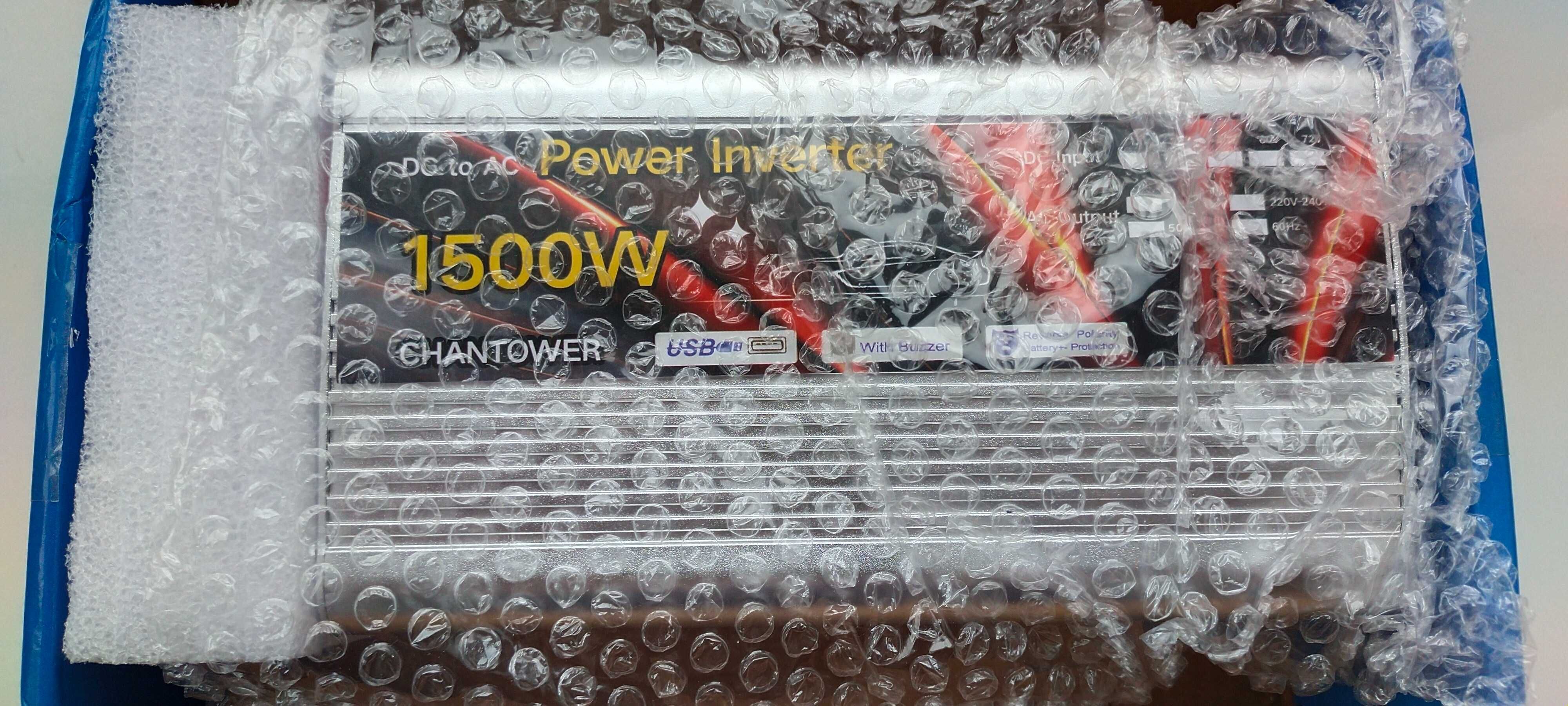 Инвертор 12V 220V 1500W CHANTOWER POWER INVERTER качественный Новый