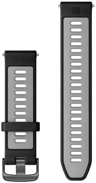 Pasek Garmin Forerunner 965 955/945/935 Fenix 7 Czarny/Jasnoszary 22mm