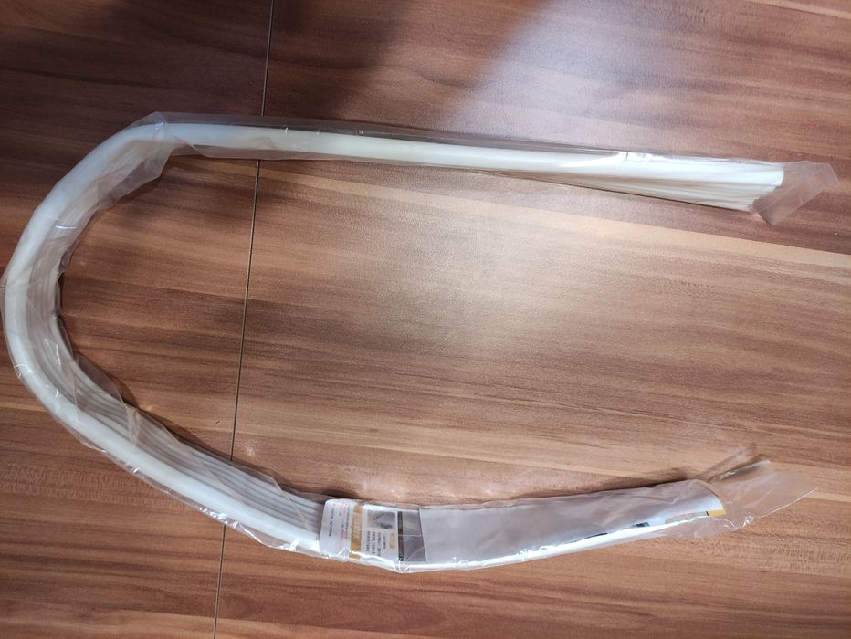 NOWA Biała Listwa na drzwi, uszczelka antyprzeciągowa pod drzwi