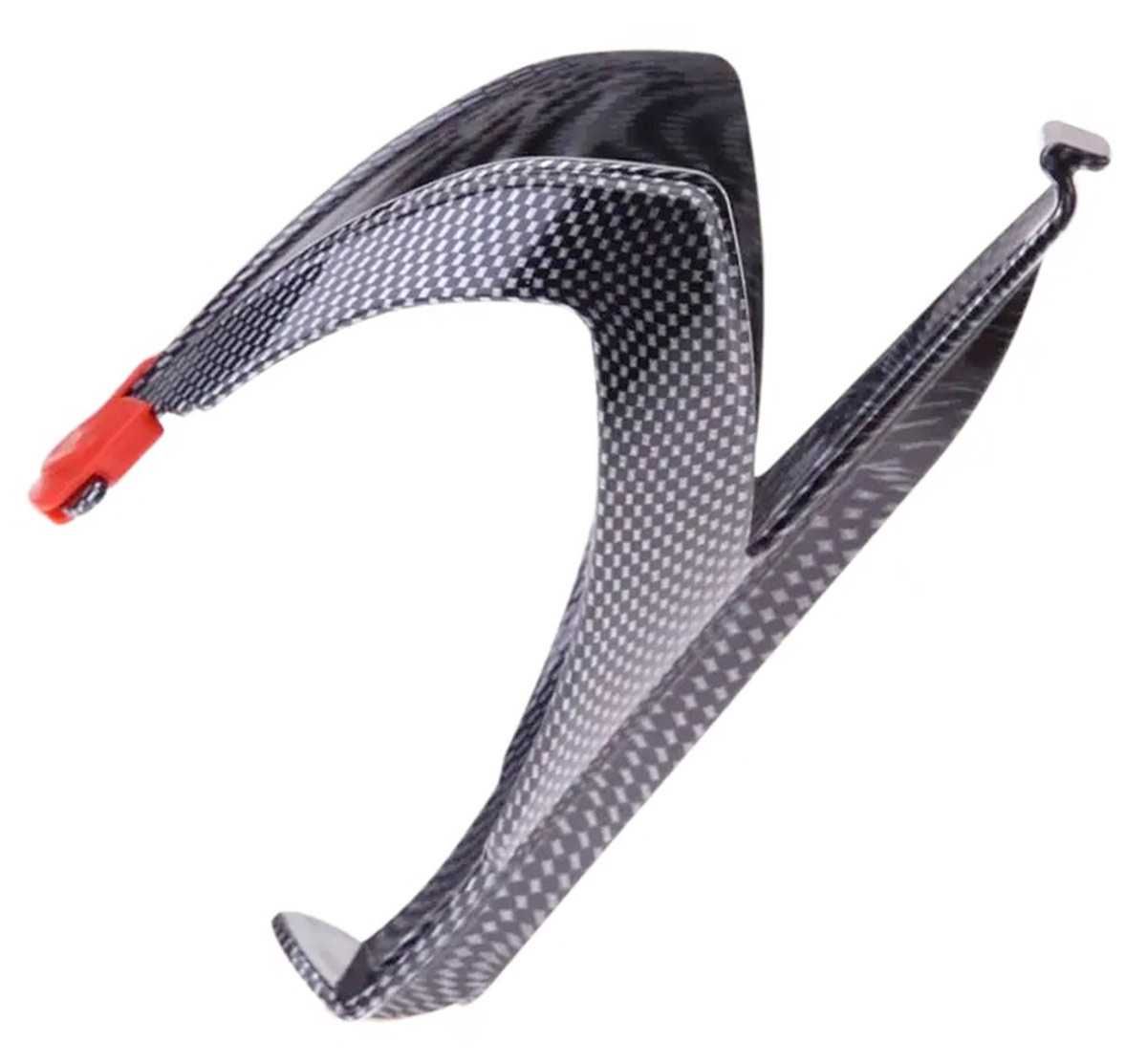 NOWE! Rowerowy uchwyt koszyk na bidon butelkę napój carbon look rower