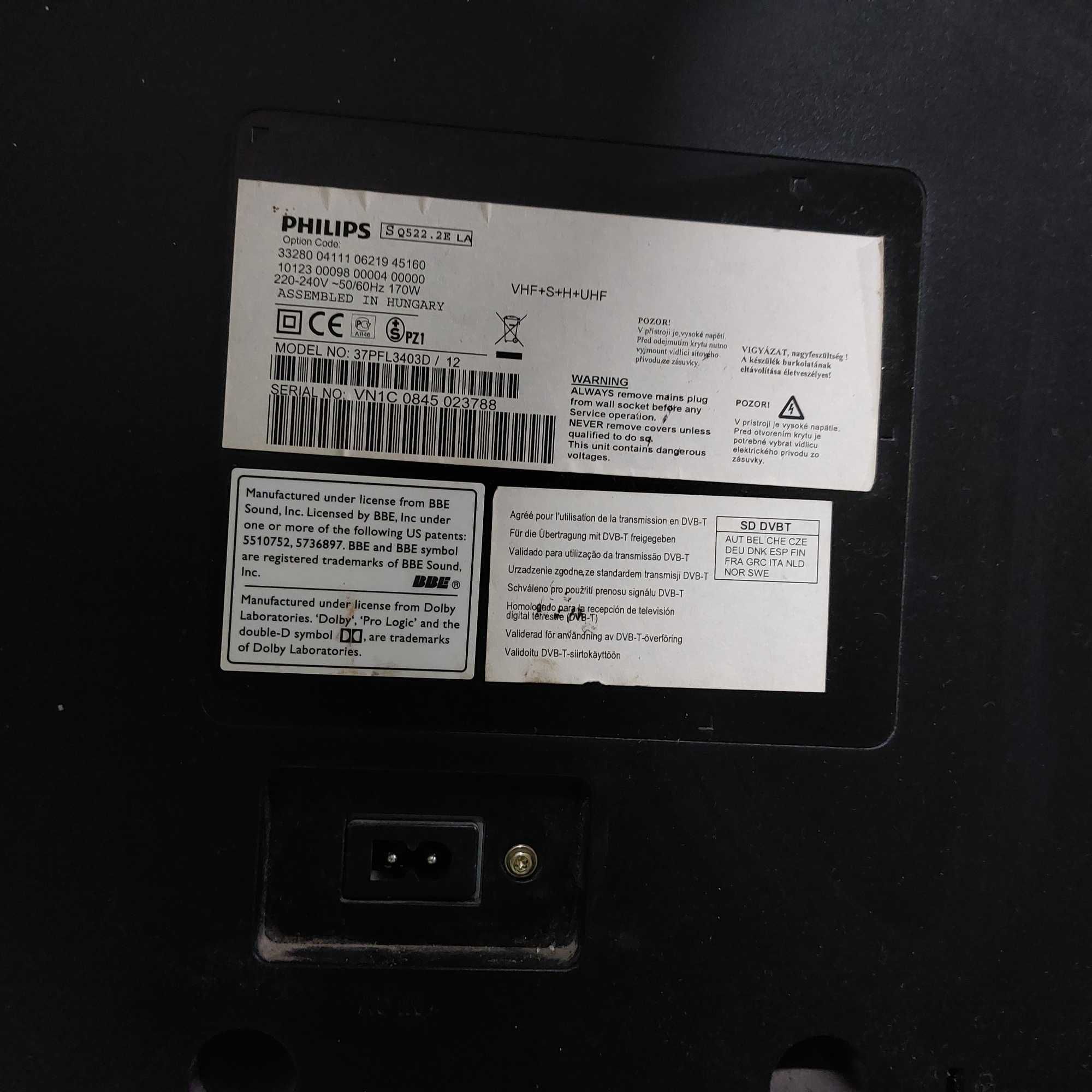 Telewizor PHILIPS 37PFL3403D + pilot