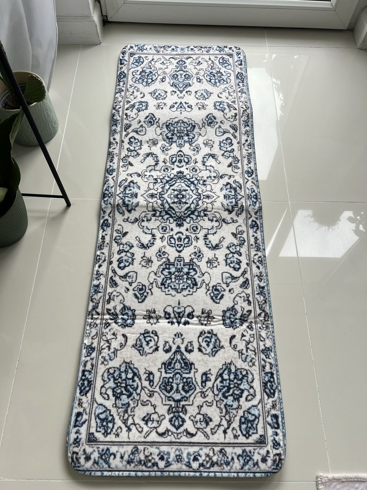 Dywanik kuchenny 120x40 niebieski