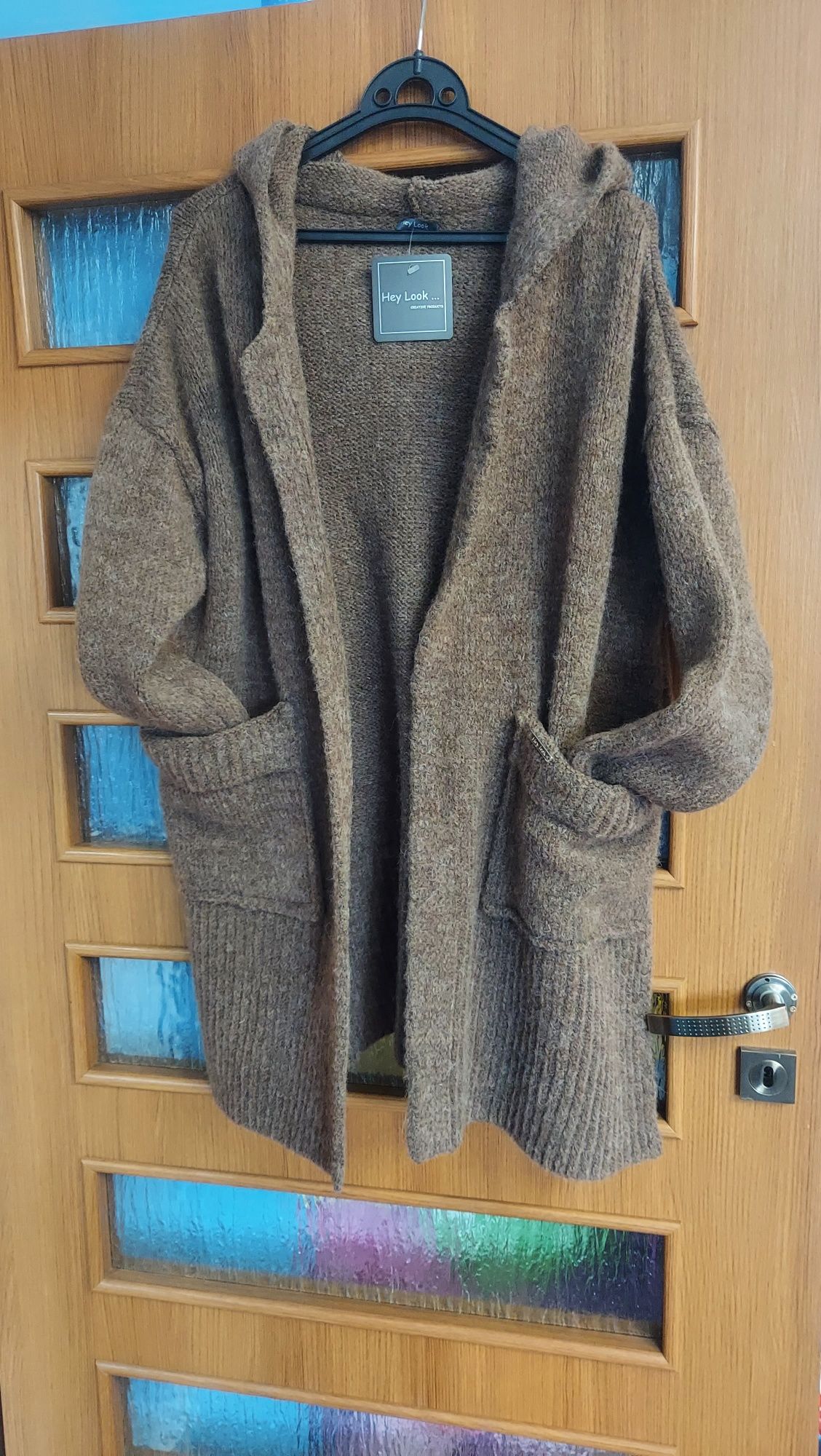 Sweter kardigan hey look