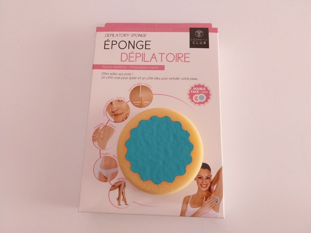 Esponja para depilação e esfoliação suave - NOVO