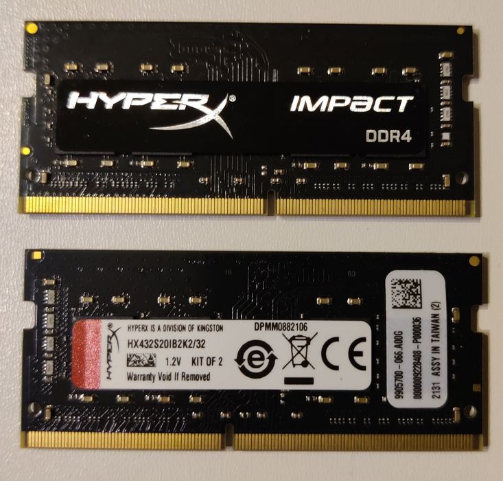 HyperX Impact DDR4 Kingston 2x16GB HX432S20IB2K2/32