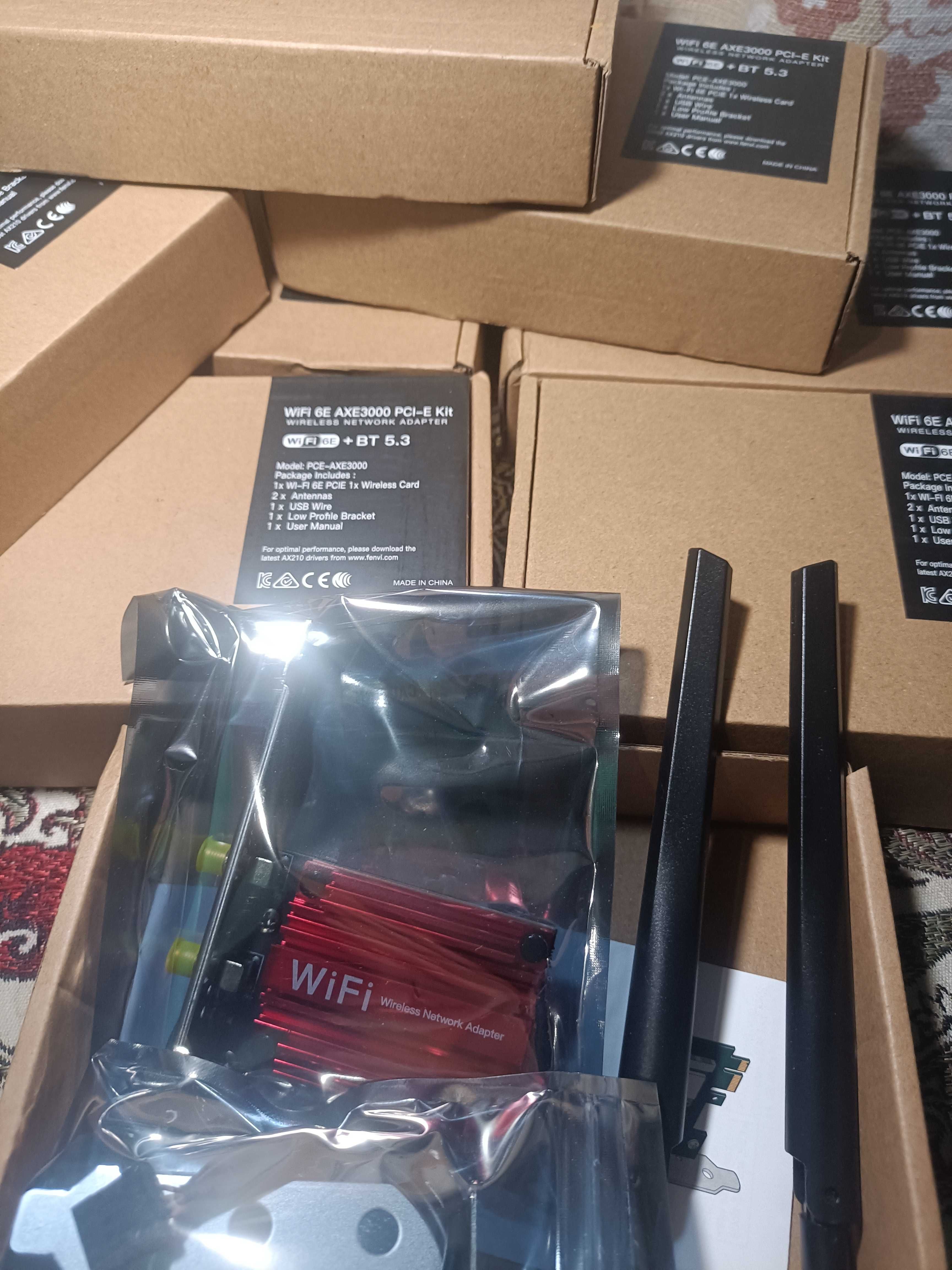 Cетевая карта Wi-Fi 6E 5400 AX210 AXE3000 BT5.3