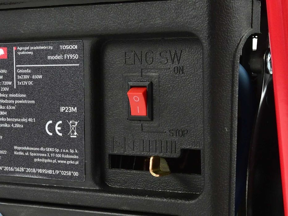 Agregat spalinowy prądotwórczy 2 KM miedziane uzwojenie 720W 1859
