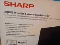 Bezprzewodowy Subwoofer Sharp AQUOS CP-AWS0101 z Dolby Atmos i DTSX