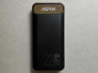 Aspor A396 Fast Charge Power Bank PD Q.C 4.0 20000 mAh чорний