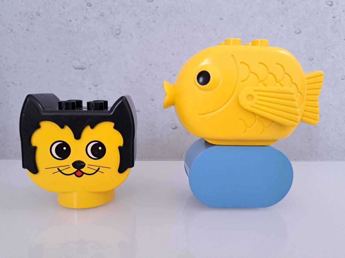 Lego duplo 10897 myszka Minnie + głowa kotka + rybka Yellow Fish