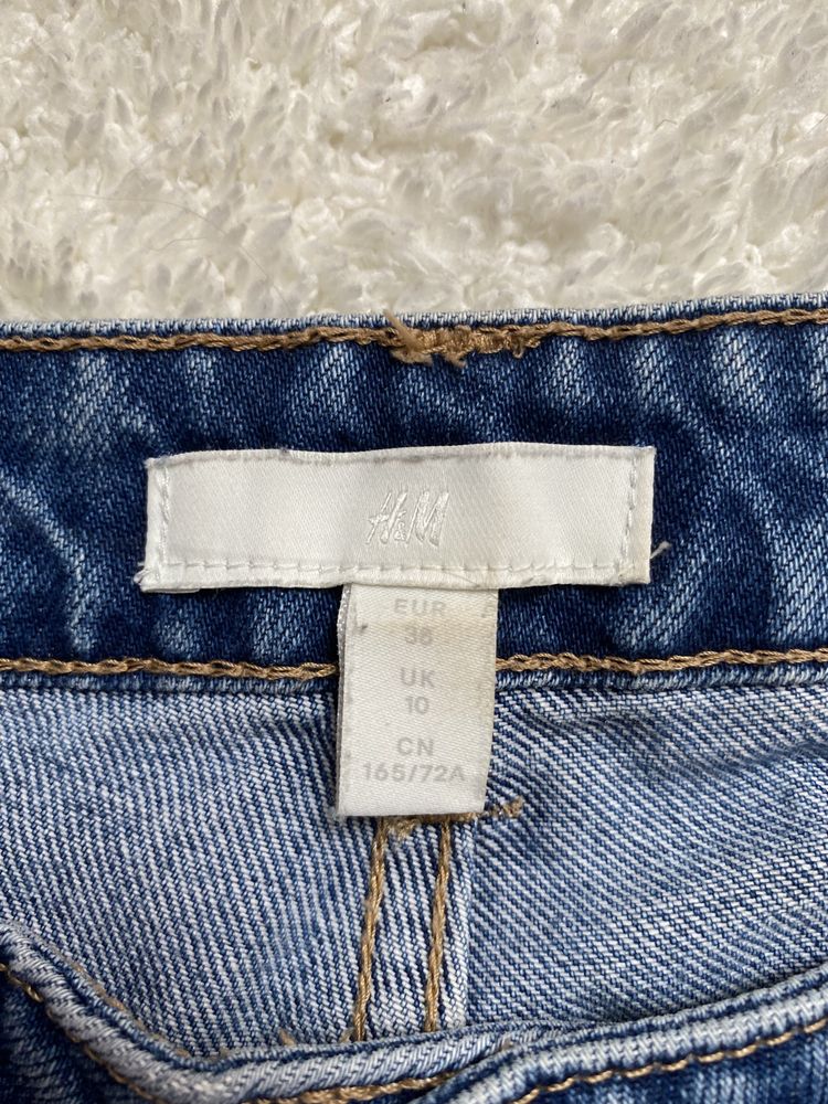 spodenki jeansowe z wysokim stanem H&M r.38