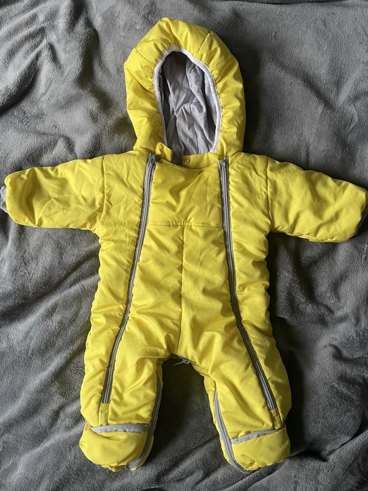 Комбінезон дитячий осінній Жовтий принт