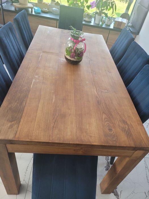 Stół lite drewno jesion 90x180