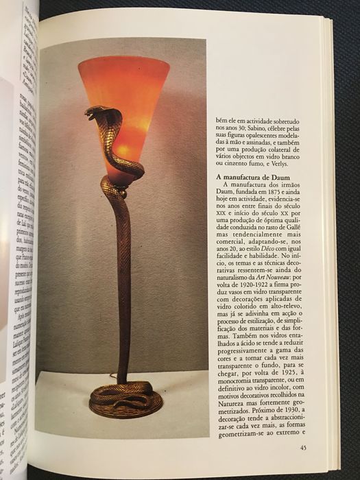 Artes Decorativas do Século XX. Art Déco / Arte Nova