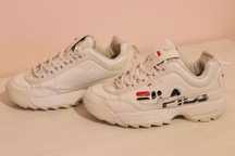Saaptilhas Fila Disruptor premium repeat white