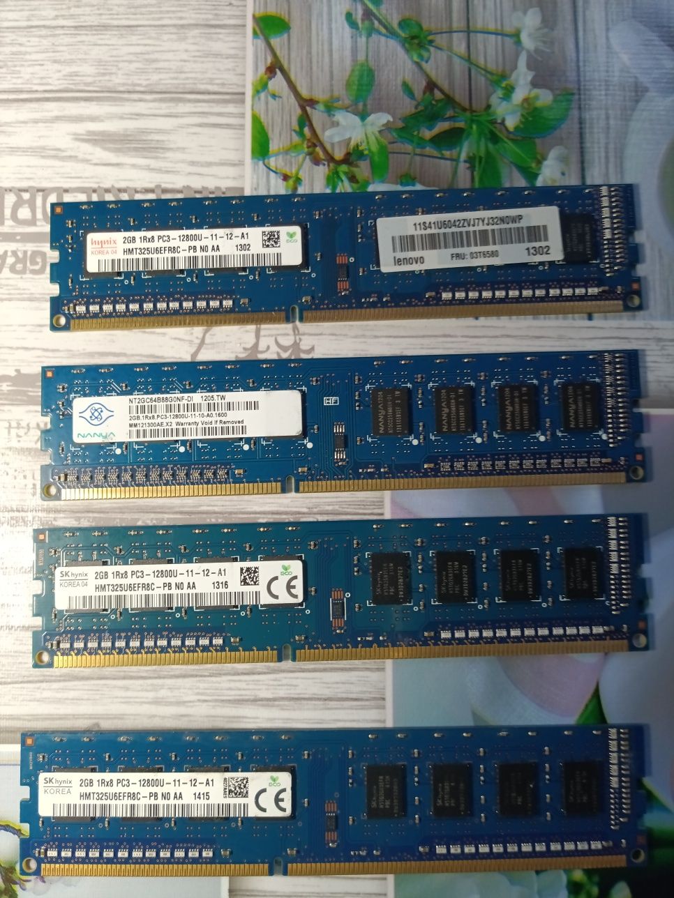 Оперативная память DDR3 8gb 1600 МГц DDR2 2gb 667МГц