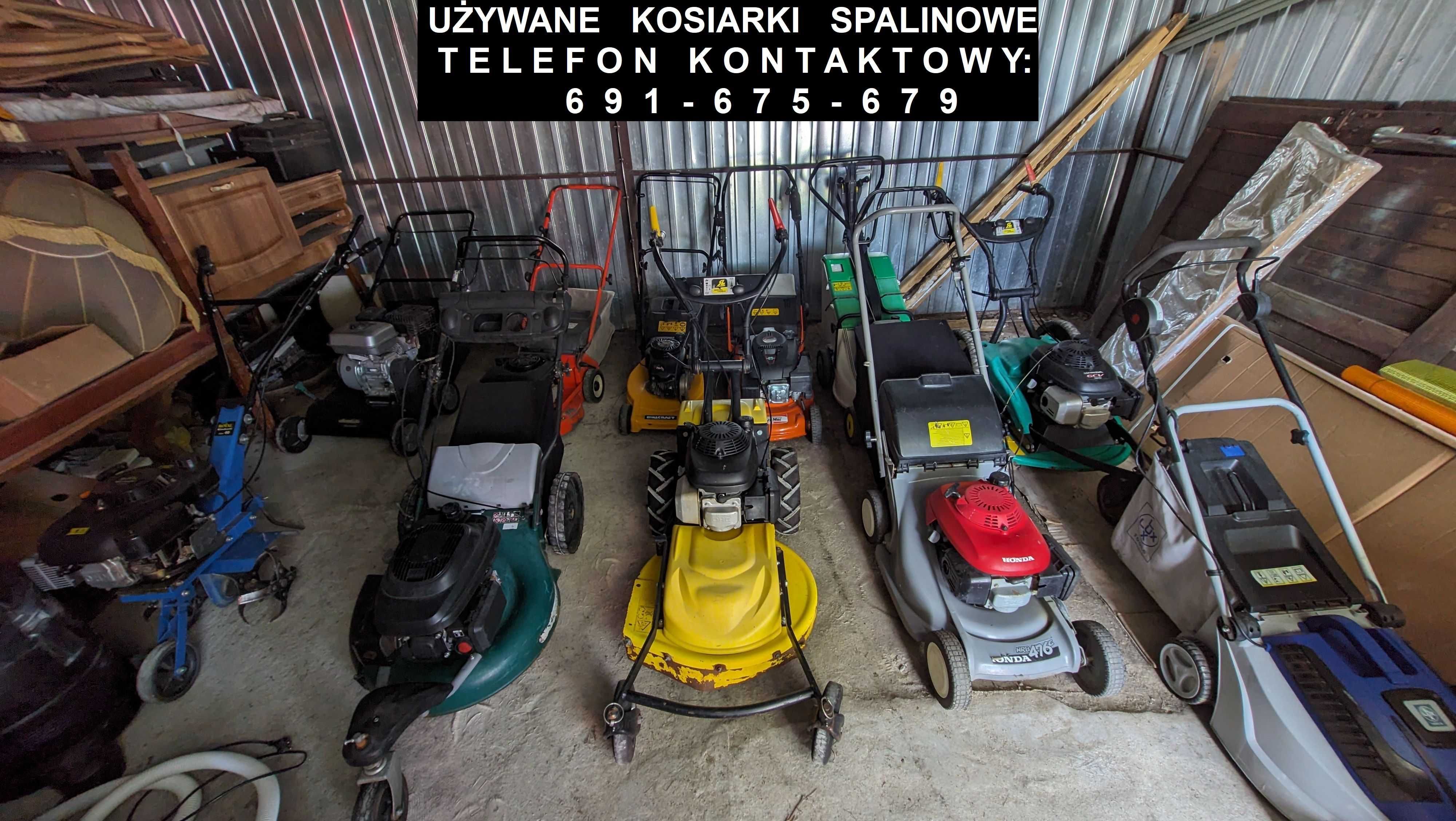 Używane kosiarka spalinowa-silniki B&S/Honda/wyrzut boczny/kosz/napęd