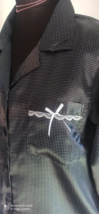 Góra satynowa od piżamy