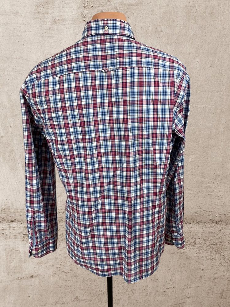 Hackett London roz. L męska koszula w kratkę slim fit